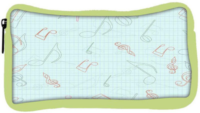 

Snoogg Eco Friendly Canvas Green Background Music Designer Student Pen Pencil Case Coin Purse Pouch Cosmetic Makeup Bag (GREEN) Pouch(Multicolor)