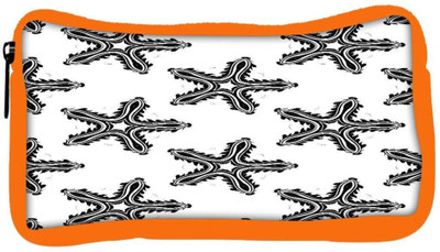 

Snoogg Eco Friendly Canvas Black Star White Designer Student Pen Pencil Case Coin Purse Pouch Cosmetic Makeup Bag (ORANGE) Pouch(Multicolor)