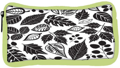 

Snoogg Eco Friendly Canvas Black Leaves Designer Student Pen Pencil Case Coin Purse Pouch Cosmetic Makeup Bag (GREEN) Pouch(Multicolor)