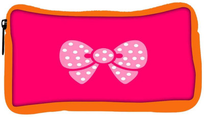 

Snoogg Eco Friendly Canvas Cute Bow Student Pen Pencil Case Coin Purse Pouch Cosmetic Makeup Bag (ORANGE) Pouch(Multicolor)
