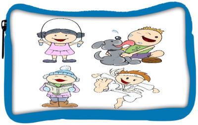 

Snoogg Eco Friendly Canvas Cute Cartoon Kids Student Pen Pencil Case Coin Purse Pouch Cosmetic Makeup Bag (BLUE) Pouch(Multicolor)