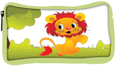 

Snoogg Eco Friendly Canvas Cute Animal Lion Student Pen Pencil Case Coin Purse Pouch Cosmetic Makeup Bag (GREEN) Pouch(Multicolor)