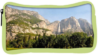

Snoogg Eco Friendly Canvas Mountain Waterfall Designer Student Pen Pencil Case Coin Purse Pouch Cosmetic Makeup Bag (GREEN) Pouch(Multicolor)