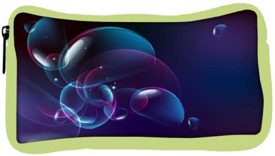 

Snoogg Eco Friendly Canvas Blue Bubbles Designer Student Pen Pencil Case Coin Purse Pouch Cosmetic Makeup Bag (GREEN) Pouch(Multicolor)