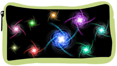 

Snoogg Eco Friendly Canvas Abstract Colorful Design Designer Student Pen Pencil Case Coin Purse Pouch Cosmetic Makeup Bag (GREEN) Pouch(Multicolor)