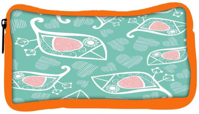 

Snoogg Eco Friendly Canvas White Birds Blue Pattern Designer Student Pen Pencil Case Coin Purse Pouch Cosmetic Makeup Bag (ORANGE) Pouch(Multicolor)