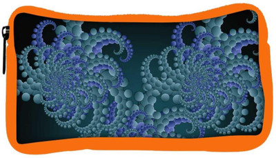 

Snoogg Eco Friendly Canvas Fractal Circles Abstract Designer Student Pen Pencil Case Coin Purse Pouch Cosmetic Makeup Bag (ORANGE) Pouch(Multicolor)
