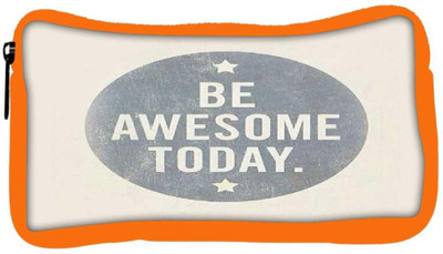 

Snoogg Eco Friendly Canvas Be Awesome Today Student Pen Pencil Case Coin Purse Pouch Cosmetic Makeup Bag (ORANGE) Pouch(Multicolor)