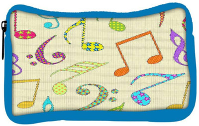 

Snoogg Eco Friendly Canvas Colorful Music Alphabets Designer Student Pen Pencil Case Coin Purse Pouch Cosmetic Makeup Bag (BLUE) Pouch(Multicolor)