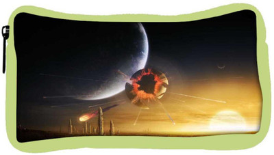 

Snoogg Eco Friendly Canvas Solar Earth Designer Student Pen Pencil Case Coin Purse Pouch Cosmetic Makeup Bag (GREEN) Pouch(Multicolor)