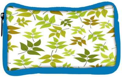 

Snoogg Eco Friendly Canvas Abstract Leaves White Pattern Designer Student Pen Pencil Case Coin Purse Pouch Cosmetic Makeup Bag (BLUE) Pouch(Multicolor)