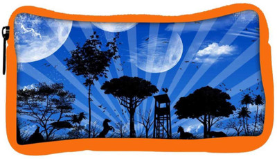 

Snoogg Eco Friendly Canvas Abstract Blue Nature Designer Student Pen Pencil Case Coin Purse Pouch Cosmetic Makeup Bag (ORANGE) Pouch(Multicolor)