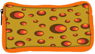 

Snoogg Eco Friendly Canvas Colorful Circles Designer Student Pen Pencil Case Coin Purse Pouch Cosmetic Makeup Bag (ORANGE) Pouch(Multicolor)