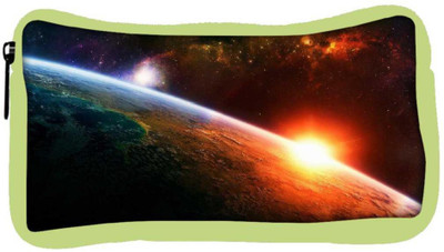 

Snoogg Eco Friendly Canvas A New Dawn By Burning Liquid Designer Student Pen Pencil Case Coin Purse Pouch Cosmetic Makeup Bag (GREEN) Pouch(Multicolor)