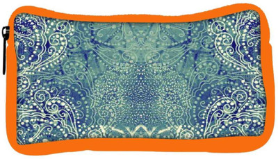 

Snoogg Eco Friendly Canvas Paisley Formation Student Pen Pencil Case Coin Purse Pouch Cosmetic Makeup Bag (ORANGE) Pouch(Multicolor)
