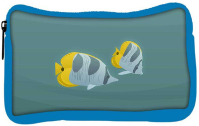 

Snoogg Eco Friendly Canvas Tiger Fish Designer Student Pen Pencil Case Coin Purse Pouch Cosmetic Makeup Bag (BLUE) Pouch(Multicolor)