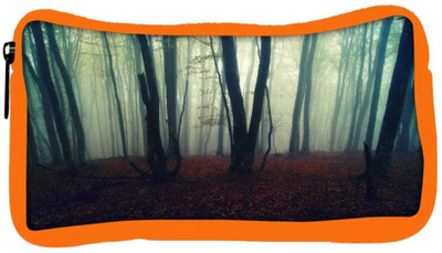 

Snoogg Eco Friendly Canvas Smoked Forest Designer Student Pen Pencil Case Coin Purse Pouch Cosmetic Makeup Bag (ORANGE) Pouch(Multicolor)