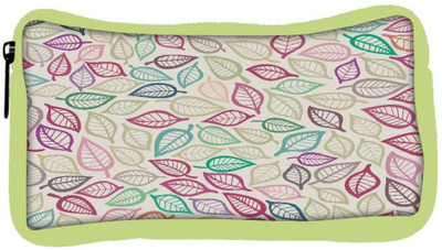 

Snoogg Eco Friendly Canvas Colorful Leaves Designer Student Pen Pencil Case Coin Purse Pouch Cosmetic Makeup Bag (GREEN) Pouch(Multicolor)