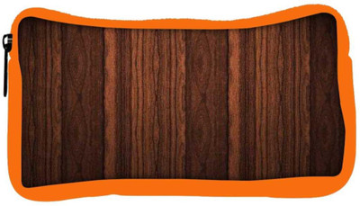 

Snoogg Eco Friendly Canvas Wood Furjnish Student Pen Pencil Case Coin Purse Pouch Cosmetic Makeup Bag (ORANGE) Pouch(Multicolor)