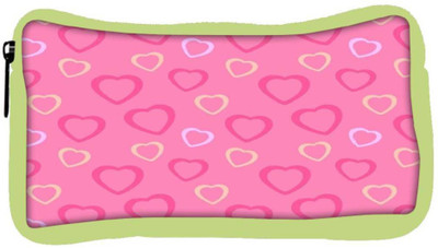 

Snoogg Eco Friendly Canvas Heart Pink Student Pen Pencil Case Coin Purse Pouch Cosmetic Makeup Bag (GREEN) Pouch(Multicolor)