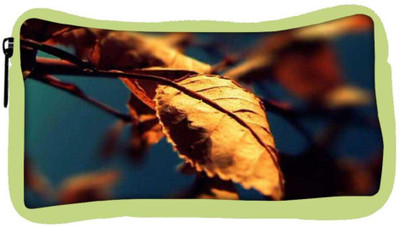 

Snoogg Eco Friendly Canvas Autumn Leaves Student Pen Pencil Case Coin Purse Pouch Cosmetic Makeup Bag (GREEN) Pouch(Multicolor)