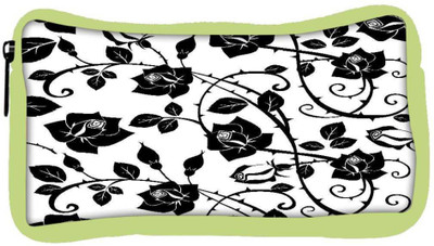 

Snoogg Eco Friendly Canvas Black Roses Leaves Designer Student Pen Pencil Case Coin Purse Pouch Cosmetic Makeup Bag (GREEN) Pouch(Multicolor)