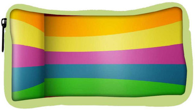 

Snoogg Eco Friendly Canvas Colorful Bandwidth Designer Student Pen Pencil Case Coin Purse Pouch Cosmetic Makeup Bag (GREEN) Pouch(Multicolor)