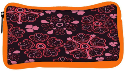 

Snoogg Eco Friendly Canvas Floral Red Designer Student Pen Pencil Case Coin Purse Pouch Cosmetic Makeup Bag (ORANGE) Pouch(Multicolor)