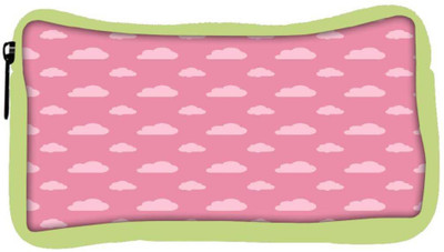 

Snoogg Eco Friendly Canvas Pink Clouds Designer Student Pen Pencil Case Coin Purse Pouch Cosmetic Makeup Bag (GREEN) Pouch(Multicolor)