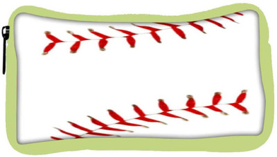 

Snoogg Eco Friendly Canvas Baseball Student Pen Pencil Case Coin Purse Pouch Cosmetic Makeup Bag (GREEN) Pouch(Multicolor)