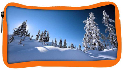 

Snoogg Eco Friendly Canvas Snow On Trees Designer Student Pen Pencil Case Coin Purse Pouch Cosmetic Makeup Bag (ORANGE) Pouch(Multicolor)