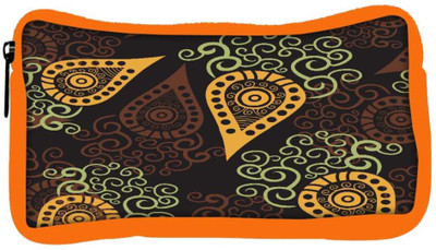 

Snoogg Eco Friendly Canvas Yellow Pattern Designer Student Pen Pencil Case Coin Purse Pouch Cosmetic Makeup Bag (ORANGE) Pouch(Multicolor)