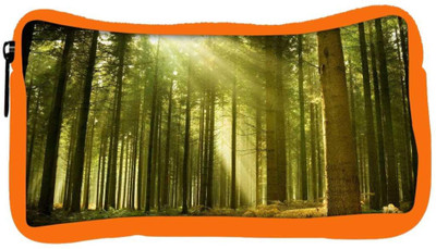 

Snoogg Eco Friendly Canvas Abstract Green Forest Designer Student Pen Pencil Case Coin Purse Pouch Cosmetic Makeup Bag (ORANGE) Pouch(Multicolor)