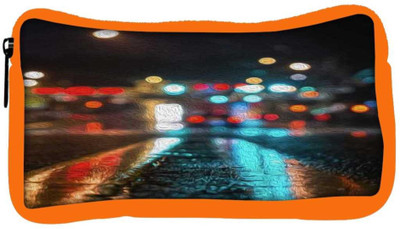 

Snoogg Eco Friendly Canvas Wet Road Parallax Student Pen Pencil Case Coin Purse Pouch Cosmetic Makeup Bag (ORANGE) Pouch(Multicolor)