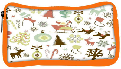 

Snoogg Eco Friendly Canvas Christmas Season Designer Student Pen Pencil Case Coin Purse Pouch Cosmetic Makeup Bag (ORANGE) Pouch(Multicolor)