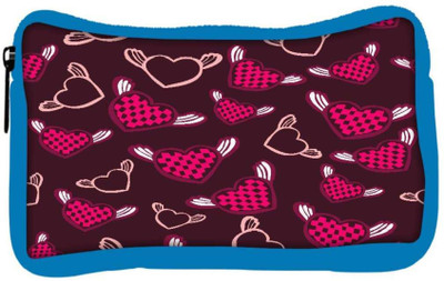 

Snoogg Eco Friendly Canvas Pink Heart Angels Designer Student Pen Pencil Case Coin Purse Pouch Cosmetic Makeup Bag (BLUE) Pouch(Multicolor)