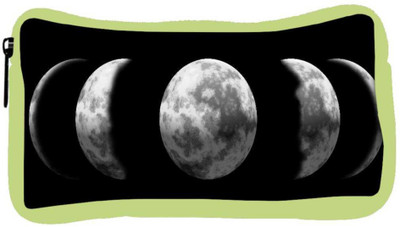 

Snoogg Eco Friendly Canvas Moon Phase Student Pen Pencil Case Coin Purse Pouch Cosmetic Makeup Bag (GREEN) Pouch(Multicolor)
