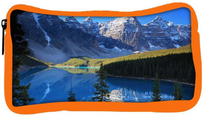

Snoogg Eco Friendly Canvas White Mountain Designer Student Pen Pencil Case Coin Purse Pouch Cosmetic Makeup Bag (ORANGE) Pouch(Multicolor)