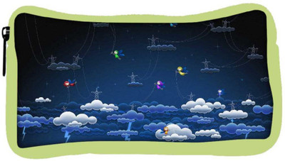 

Snoogg Eco Friendly Canvas Clouds And Towers Designer Student Pen Pencil Case Coin Purse Pouch Cosmetic Makeup Bag (GREEN) Pouch(Multicolor)