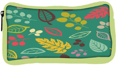 

Snoogg Eco Friendly Canvas Colorful Leaves Blue Designer Student Pen Pencil Case Coin Purse Pouch Cosmetic Makeup Bag (GREEN) Pouch(Multicolor)