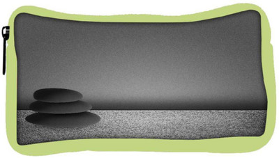 

Snoogg Eco Friendly Canvas Black Zen Stones Background Student Pen Pencil Case Coin Purse Pouch Cosmetic Makeup Bag (GREEN) Pouch(Multicolor)