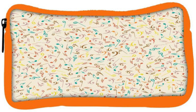 

Snoogg Eco Friendly Canvas Multiple Music Designer Student Pen Pencil Case Coin Purse Pouch Cosmetic Makeup Bag (ORANGE) Pouch(Multicolor)