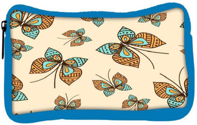 

Snoogg Eco Friendly Canvas Colorful Butterfly Designer Student Pen Pencil Case Coin Purse Pouch Cosmetic Makeup Bag (BLUE) Pouch(Multicolor)