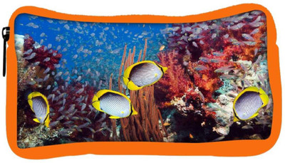 

Snoogg Eco Friendly Canvas Multicolor Fish Designer Student Pen Pencil Case Coin Purse Pouch Cosmetic Makeup Bag (ORANGE) Pouch(Multicolor)