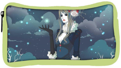 

Snoogg Eco Friendly Canvas Snow Queen Designer Student Pen Pencil Case Coin Purse Pouch Cosmetic Makeup Bag (GREEN) Pouch(Multicolor)