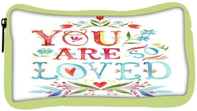 

Snoogg Eco Friendly Canvas You Are So Loved Student Pen Pencil Case Coin Purse Pouch Cosmetic Makeup Bag (GREEN) Pouch(Multicolor)