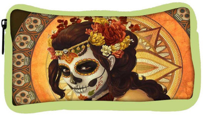 

Snoogg Eco Friendly Canvas Tribal Chic Student Pen Pencil Case Coin Purse Pouch Cosmetic Makeup Bag (GREEN) Pouch(Multicolor)