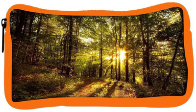 

Snoogg Eco Friendly Canvas Forest In Day Designer Student Pen Pencil Case Coin Purse Pouch Cosmetic Makeup Bag (ORANGE) Pouch(Multicolor)