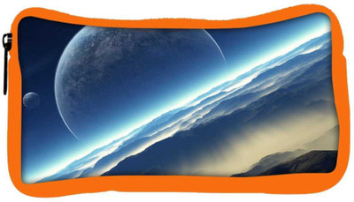 

Snoogg Eco Friendly Canvas Half Moon Designer Student Pen Pencil Case Coin Purse Pouch Cosmetic Makeup Bag (ORANGE) Pouch(Multicolor)