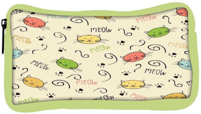 

Snoogg Eco Friendly Canvas Meow Art Cute Student Pen Pencil Case Coin Purse Pouch Cosmetic Makeup Bag (GREEN) Pouch(Multicolor)